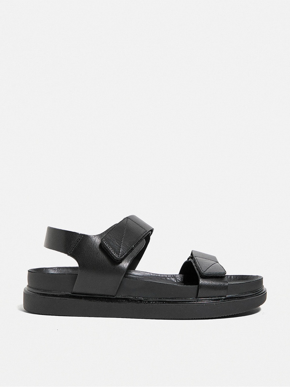 Vagabond Black Leather Slingback Sandals Size 8.5
